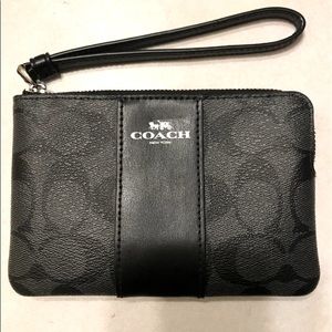Coach wristlet wallet w/ Monogram Design